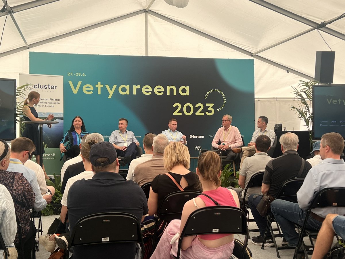 Vetyareenalla julkistettiin juuri Suomen vetystrategia. #SuomiAreena #pori #energia