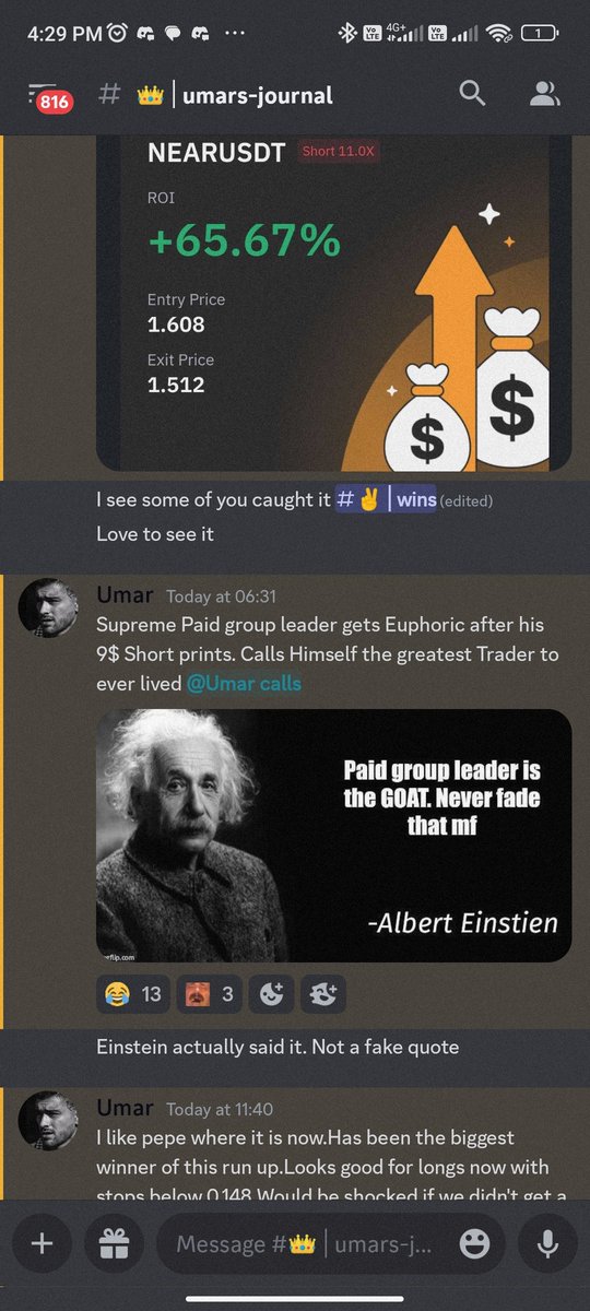 Sultan313z's tweet photo. Some recent Ws from @313Capitall Free Discord

Had a bad start at first but good to be finally back at it again catching big moves with tomo near and pepe https://t.co/Qw0mhurpcM