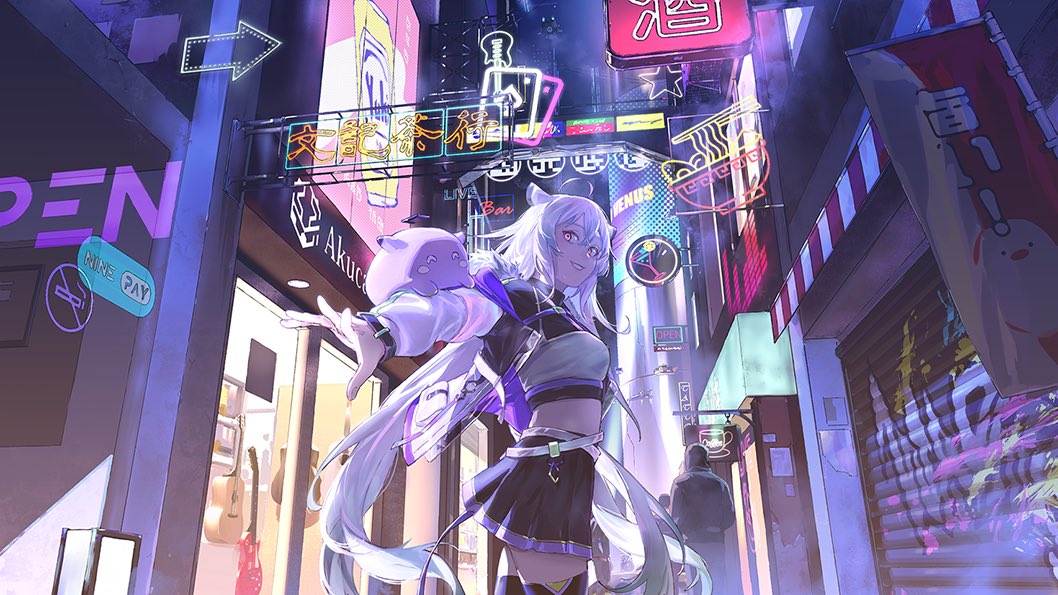 #台v #白音アヤ
幫惡貓計畫的白音絢夜畫的插圖～是來自未來的可愛仿生人🥰

有興趣可以看看！👉<a href="/Shirone_Aya/">白音アヤ⏳💫</a>