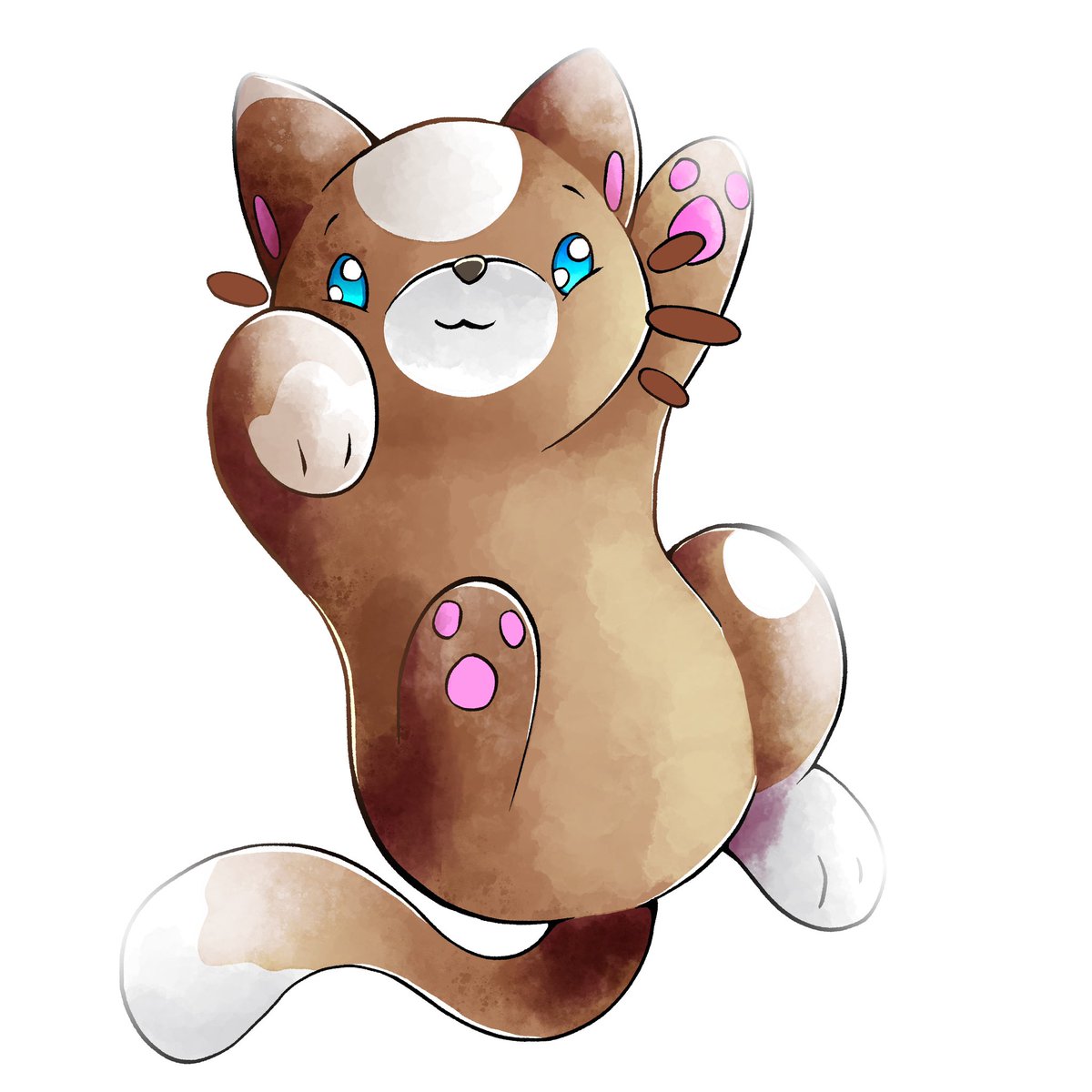 Checkt diese flauschige Kunst! Mein selbstgemaltes Aquarell-Katzen-Artwork ist purer #CutnessOverload! 🎨❤️ Die Farben fließen wie ein kunterbunter Regenbogen und die Katze schaut so süß, dass man dahinschmilzt! #AquarellMeowsterpiece #KatzentastischeKunst #WasserfarbenWunder