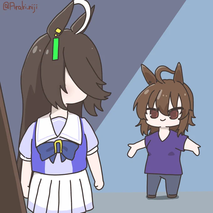 制服に着替えさせてもらおうとする妖怪がいるらしい #ウマ娘