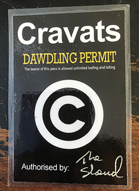 Blimey! £21 for all 3 Cravats reissue singles P+P included (UK Only due to Brex*t nonsense). Numbered inserts. Only 500 pressed + signed Dawdling Permit. Email cravats@sky.com while stocks persist.