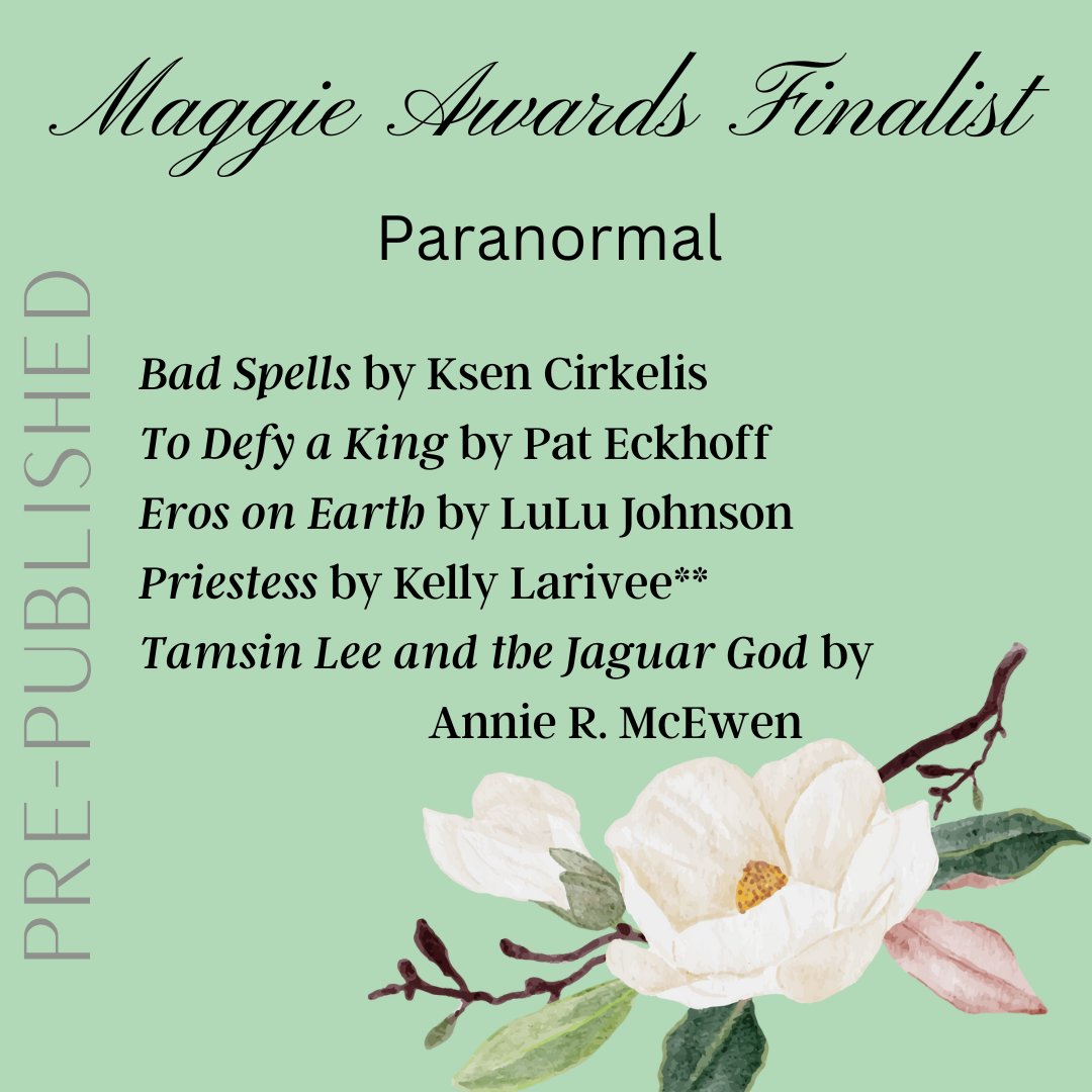 MaggieAwards's tweet image. The Maggie Committee is excited to announce the 2023 finalist! CONGRATULATIONS! #maggieawards #garomancewriters🍑❤️📝 #writingcontest #writingcontests #finalist #WritingCommunity #AuthorsOfTwitter #AuthorLife #amwritingromance #amwriting