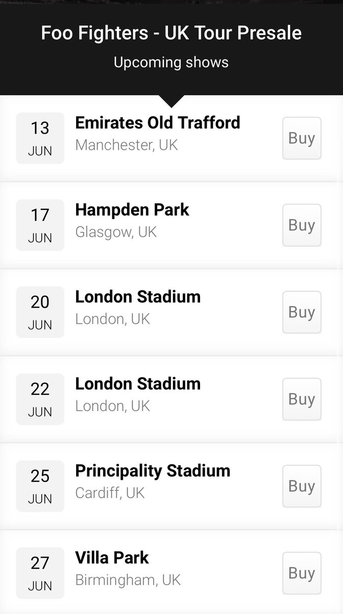 Foo Fighters UK tweet media