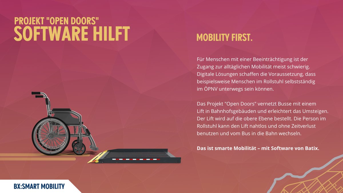 Immer mehr Menschen erkennen, wie neue Mobilitätslösungen den Alltag erleichtern. 🚍 Dabei kommt auch Software von <a href="/BatixCH/">Batix Schweiz AG</a> zum Einsatz. 🇨🇭 Unsere Schweizer Kollegen sind Partner im Swiss Transit Lab und zeigen mit dem Projekt “Open Doors”, wie smarte Mobilität aussehen kann. 🚦