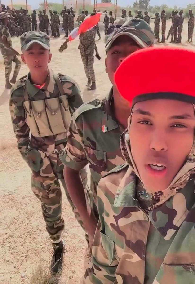 DirirSmael's tweet photo. Somaliland administration soldiering teenagers Muse bihi brought last week this children where they confront Lasanod’ self defence civilians .human rights groups should take their accountability. https://t.co/RgHHt7q2B3