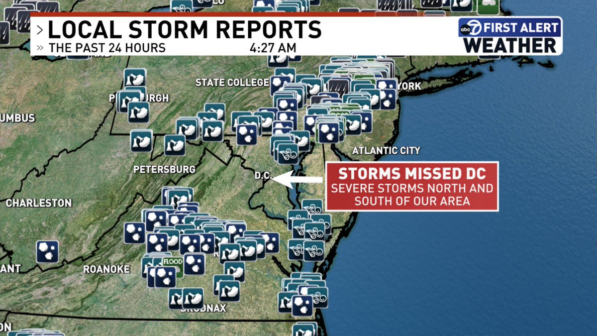 Eileen Whelan on Twitter "DC storm hole 🤦 We escaped the severe