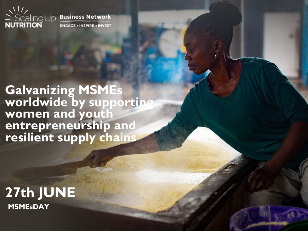 Happy MSME Day MSMEs 
Today we celebrate MSMEs day and recognise that together we can build a stronger and healthier future for all.