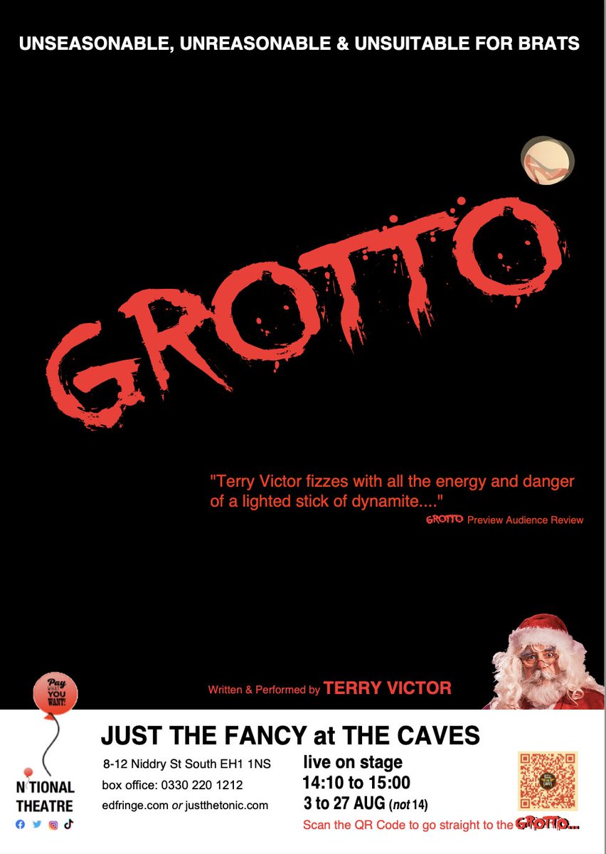 Ta dah! Our @edfringe @Justthetonic #GROTTO poster.