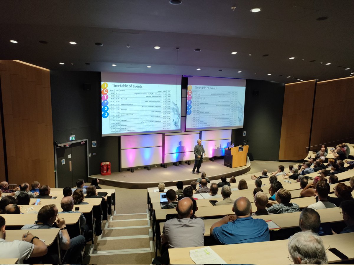 ICTF_Conference's tweet photo. A little late starting, here is Graham with the welcome and introduction https://t.co/2M13eI4C2n