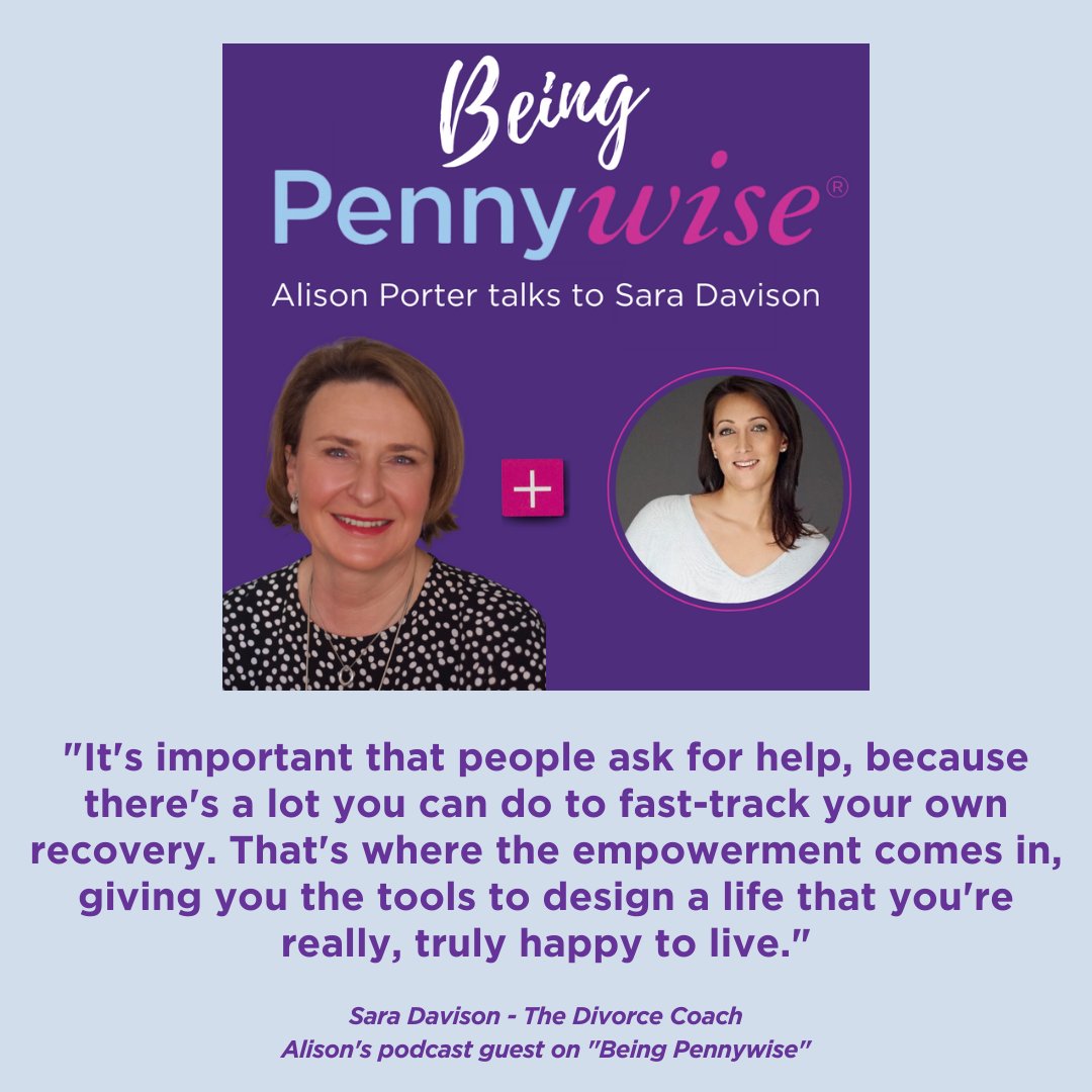 In the latest episode of Being Pennywise, Alison and <a href="/SDDivorceCoach/">Sara Davison</a> chatted about the support that a divorce coach can offer during a really tough time.

Listen here: pennywiseconsultants.co.uk/podcasts/

#Budgeting #LifestyleAnalysis #FamilyLaw #DivorceCoach #MovingOn #Podcast #OutNow