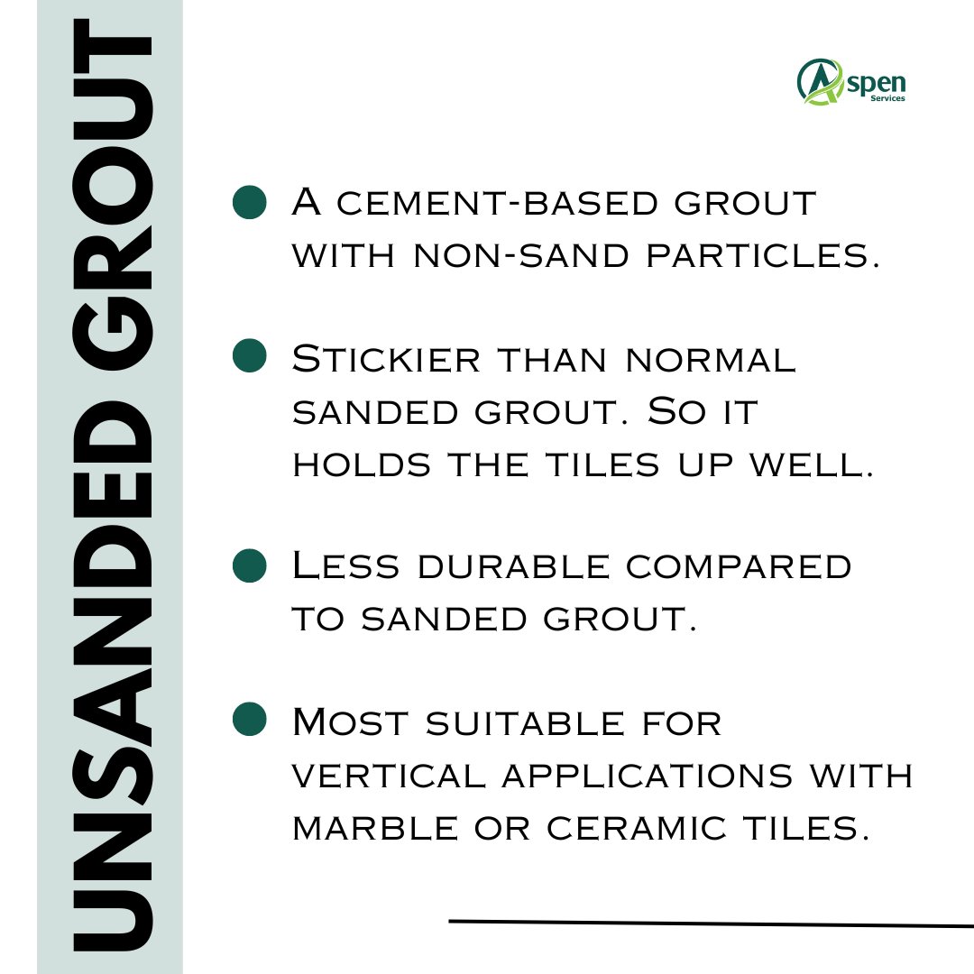 Aspen_Service's tweet photo. Unsanded grouts are one of the most commonly used grouts for vertical applications. And today's post is about the qualities of Unsanded Grouts.
Follow us for more information like these.
#tiles #tilegrout #grouting #flooring #bathroom #kitchen https://t.co/sJOI2ml6vs