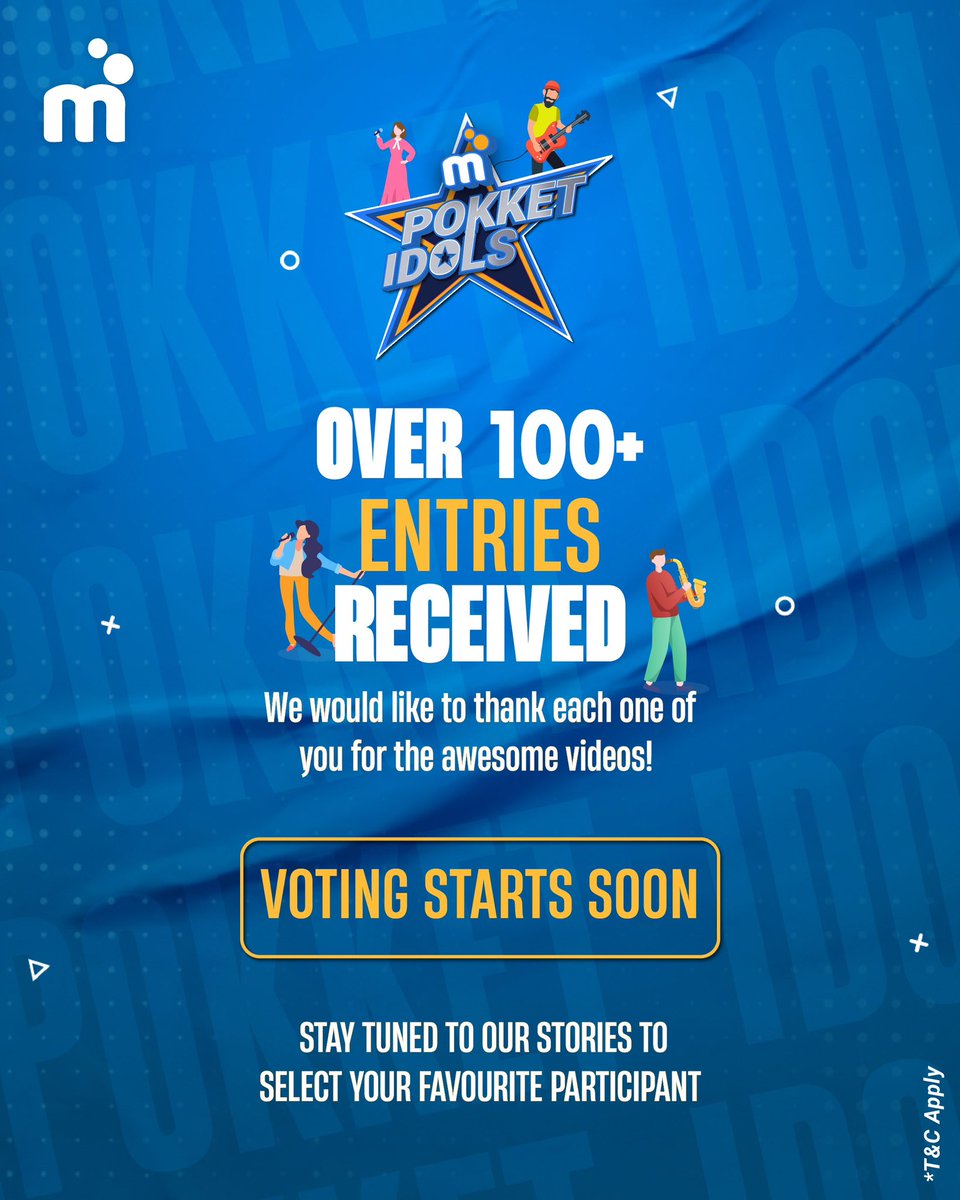 A big thumbs up 👍and shoutout🔊to all the talented folks who showed us their best for mPokket Idols. Voting starts soon, so stay tuned to our stories and vote for your favourite participant!
#mPokket #mPokketIdols #absapnehuyesach #talentshow #talent #cashprize #onelac #contest