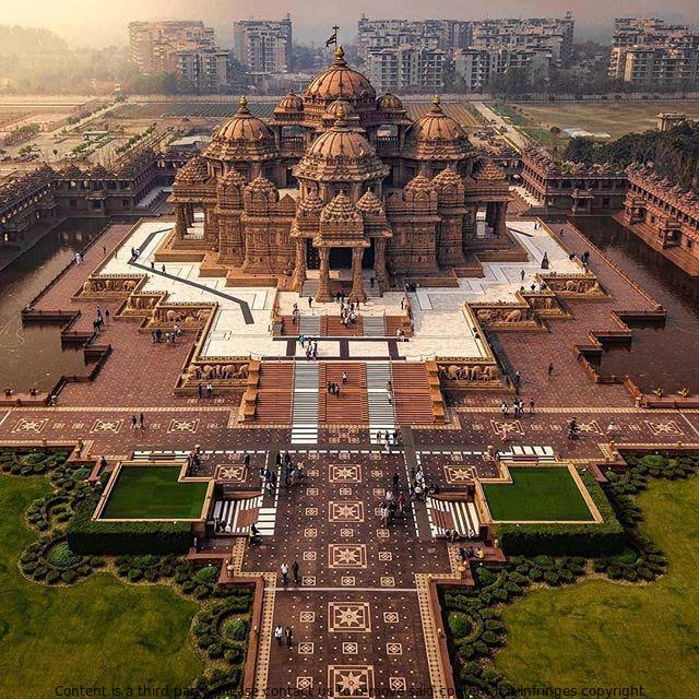 Akshardham temple is located in New Delhi, India, and is one of the most popular Hindu temples in the world. The temple was built byChairman Akshardham Trust and opened to public on 26 May 2006. The architecture of the temple is an example of modern Indian Architecture.