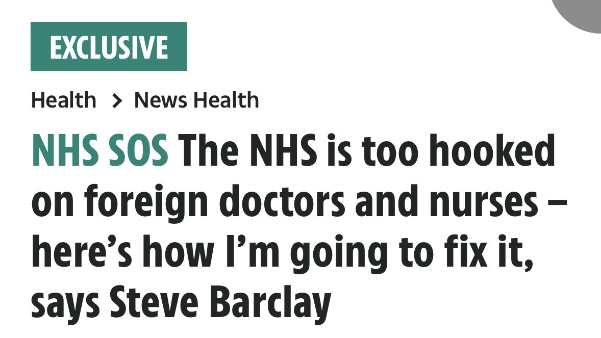drraja_'s tweet photo. NHS is hooked to foreign doctors. 

Several countries are hooked to UK-trained doctors, leaving for a better quality of life &amp; pay. 

What makes us think that when university graduates doctors are leaving, apprentice route doctors will stay? https://t.co/17LMyD3SPK