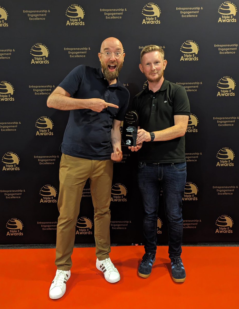 Centre for Enterprise (@mmucfe) on Twitter photo Huge congrats to <a href="/GraemeHeyes/">Graeme Heyes 🌍🤘</a> and <a href="/MMU_Chris/">Chris Taylor 🇪🇺</a> on clinching the European SDG Initiative of the Year at the Triple E Awards in Barcelona for the ECO-I North West project 🏆
Thoroughly well deserved and a big shout out to all those who supported and contributed to the project 🌟 Huge congrats to <a href="/GraemeHeyes/">Graeme Heyes 🌍🤘</a> and <a href="/MMU_Chris/">Chris Taylor 🇪🇺</a> on clinching the European SDG Initiative of the Year at the Triple E Awards in Barcelona for the ECO-I North West project 🏆
Thoroughly well deserved and a big shout out to all those who supported and contributed to the project 🌟