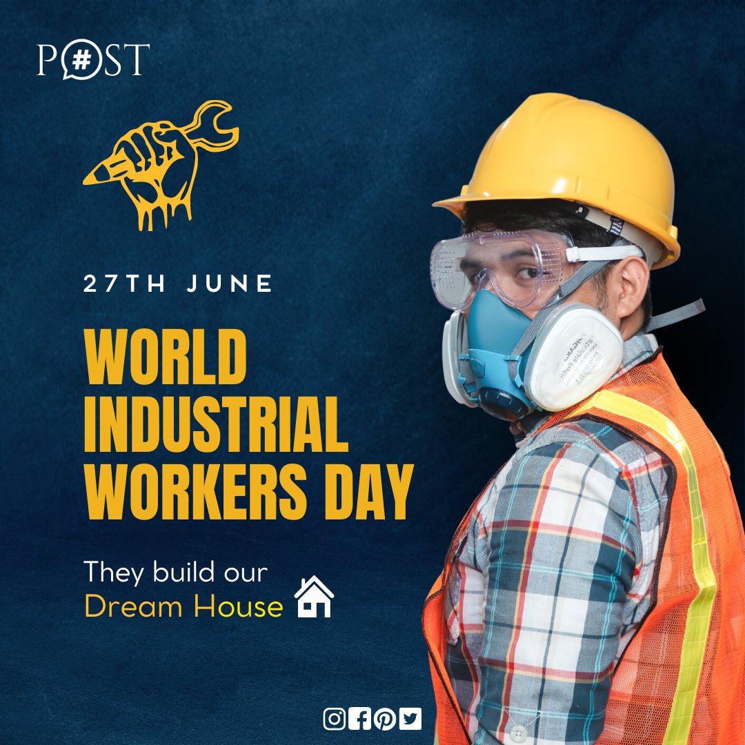 👷‍♂️🏭 𝐂𝐞𝐥𝐞𝐛𝐫𝐚𝐭𝐢𝐧𝐠 𝐭𝐡𝐞 𝐁𝐚𝐜𝐤𝐛𝐨𝐧𝐞 𝐨𝐟 𝐏𝐫𝐨𝐠𝐫𝐞𝐬𝐬 𝐨𝐧 𝐈𝐧𝐝𝐮𝐬𝐭𝐫𝐢𝐚𝐥 𝐖𝐨𝐫𝐤𝐞𝐫𝐬' 𝐃𝐚𝐲! 👷‍♀️🏭
#industrialworkersday #industrialworkers #backboneofprogress #SkilledCraftsmen #worldofworker #celebratingworkers #ThankYouWorkers #industrial