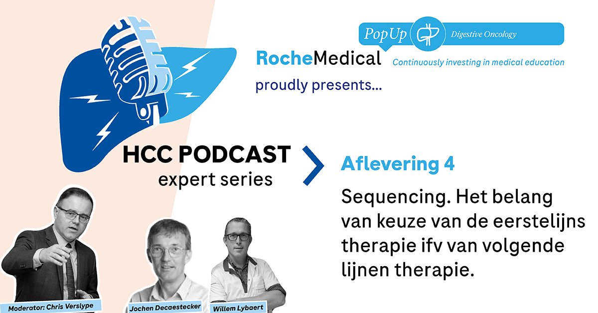 Sacha Goovaerts (@sachagoovaerts) on Twitter photo Today we posted the last episode of our #HCC podcast by and for doctors.
Last but not least, <a href="/WLybaert/">Willem Lybaert</a> and <a href="/decaesteckerj/">Decaestecker Jochen</a> discuss the topic of sequencing. Login to rochepro.be/nl/wetenschapp… for this and previous episodes.
Each episode lasts just under 15'
Big 🙏 all speakers Today we posted the last episode of our #HCC podcast by and for doctors.
Last but not least, <a href="/WLybaert/">Willem Lybaert</a> and <a href="/decaesteckerj/">Decaestecker Jochen</a> discuss the topic of sequencing. Login to rochepro.be/nl/wetenschapp… for this and previous episodes.
Each episode lasts just under 15'
Big 🙏 all speakers