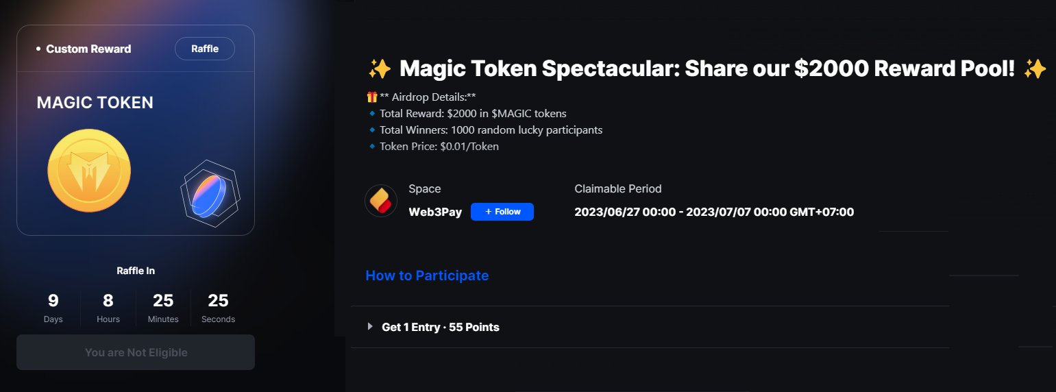 3Pay on Twitter " Magic Token Spectacular Share our 2000 Reward