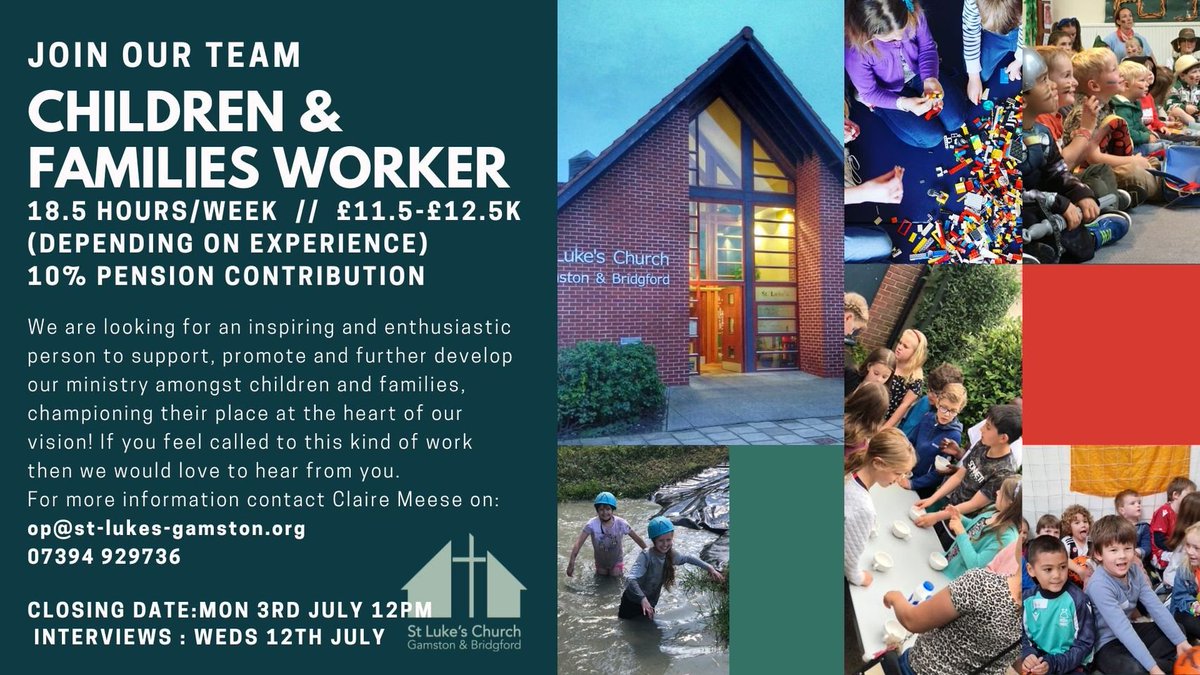 Still a chance to apply for this post. Exciting opportunity  to lead this area of ministry at a crucial time in its development. We would love to hear from YOU if you have a heart for seeing young lives transformed by Jesus. More info' here tinyurl.com/bdjrms6a <a href="/diocswellnott/">The Diocese of Southwell & Nottingham</a>