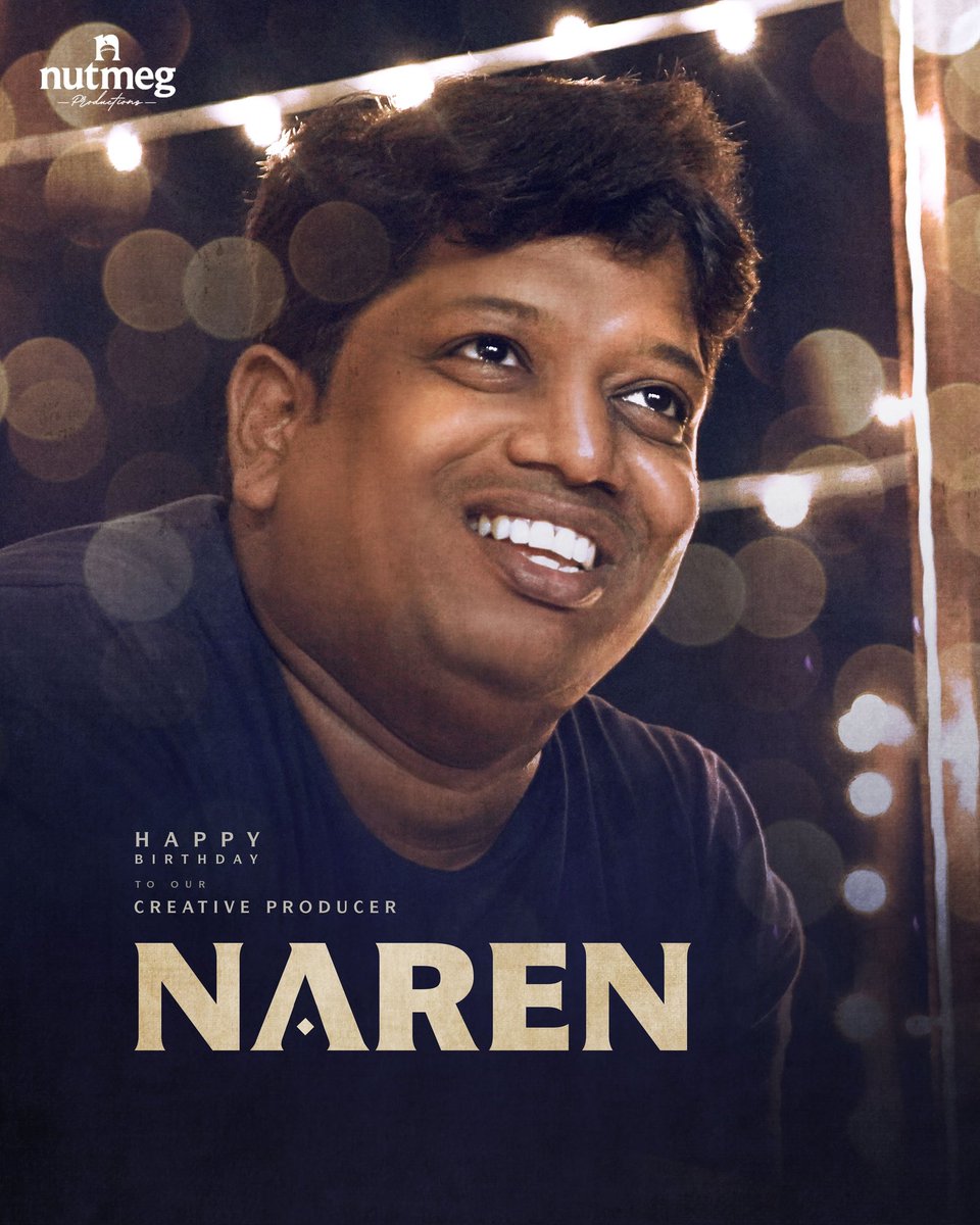 Happy birthday to the mastermind behind of our creative endeavours, Naren! 🎥✨ Wishing you a year filled with boundless inspiration and countless cinematic triumphs. Here's to another year of turning dreams into mesmerising reality! 🎂🎈