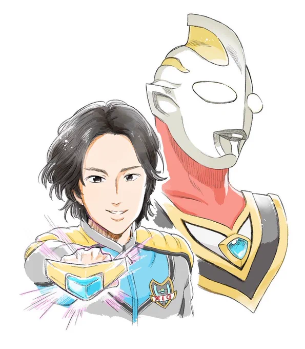 25周年おめでとうございます!! #ウルトラマンガイア25周年 #fanart