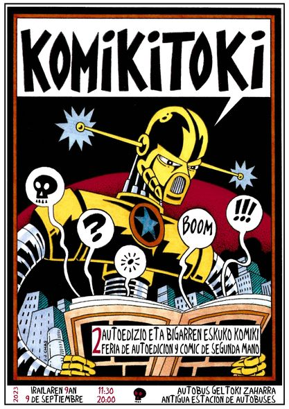 revistaelmono's tweet image. ¡Este año #Komikitoki más grande y más de todo!

El cartelaco es obra del inconfundible J.J. Chas 🥰

#autoedición #autoedizioa #DIY