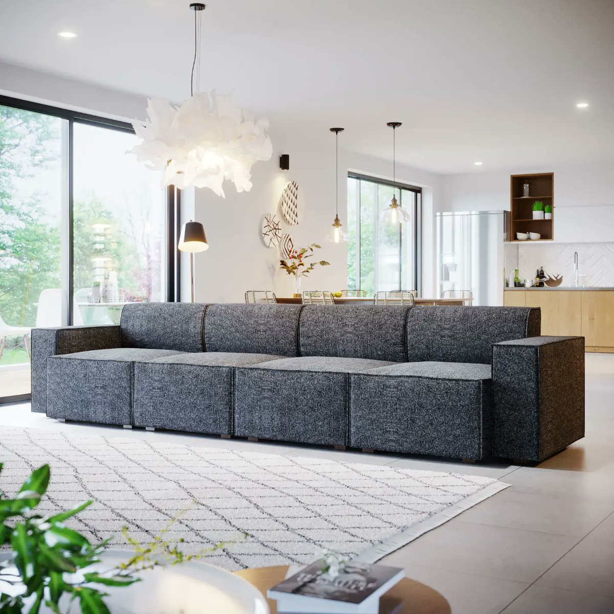 Simplicity meets style with The Cube sofa collection. Its clean and minimalist lines blend seamlessly into any interior.  ✨️

🛋 Cube 4 seater in Lisbon Slate

#nabrusofas #greysofa