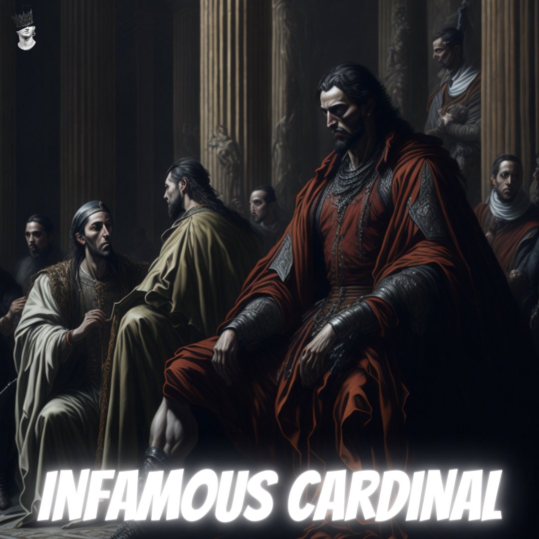 InHistory101's tweet image. Before his military career, Caesar Borgia was appointed as a cardinal at a young age by his father, who was the Pope. However, he quickly abandoned his clerical duties to pursue secular power

Full video on YouTube- youtu.be/8ult0ZapJHg