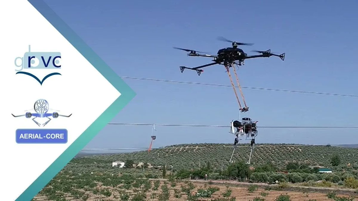 NewTechBites's tweet photo. Aerial Transportation of Human-Like Robotic Manipulator for Maintenance in High Voltage Lines👉 https://t.co/w9QCBbbA1x🤖🤖🤖 
#Robotics #Robot #Automation #artificialintelligence #MachineLearning #AI #ML https://t.co/K3pTmVAMDs