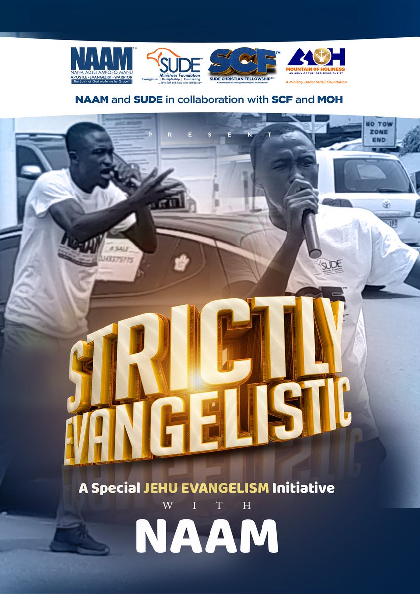 ApostleNAAM's tweet image. Intentionally #DENY #YOURSELF, Take Up #YOUR #CROSS, and Radically #OBEY the LORD JESUS CHRIST.....Do #HIS #WILL.🔥⚔❤🙏

SUDE CHRISTIAN FELLOWSHIP (SCF)
MOUNTAIN OF HOLINESS (MOH) 

#NAAM #SUDE #SudeGlobal #SudeFoundation #SCF #MOH #EVANGELISM #SALVATION #JESUS #CHRIST