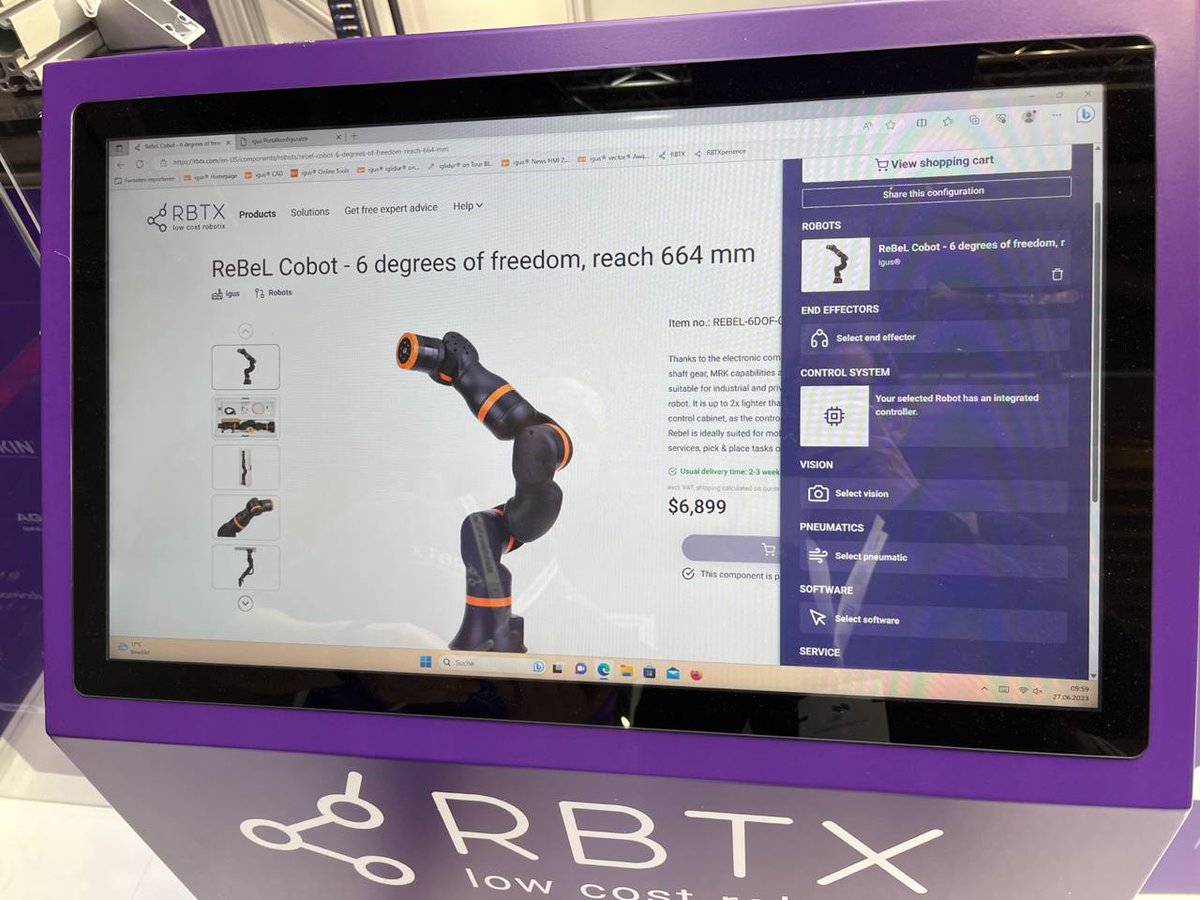 hwacceleration's tweet image. #Robot marketplace. #ROS-integration. Looking good.
@automaticafair  #automatica #automatica23 #Munich #robotics