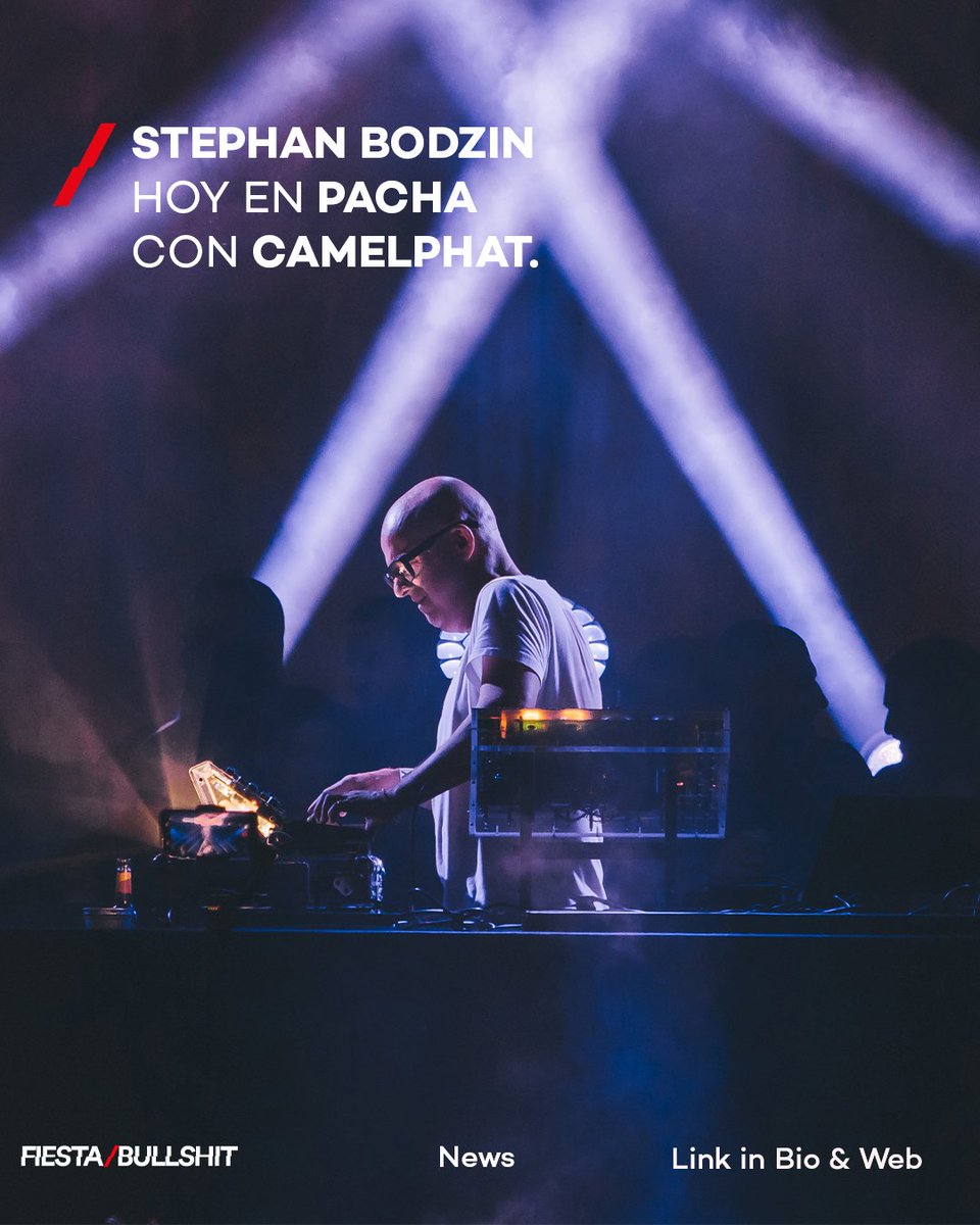 Fiesta&Bullshit (@fiesta_bullshit) on Twitter photo Hoy <a href="/CamelPhat/">CAMELPHAT</a> contará con el embajador del techno alemán, <a href="/stephanbodzin/">stephan bodzin</a>
Con 19 fechas este verano, el dúo británico actuará cada martes hasta el 3 de octubre en <a href="/pachamusic/">Pacha Ibiza</a>
🔍 Link en bio/web #pachaibiza #camelphat #stephanbodzin Hoy <a href="/CamelPhat/">CAMELPHAT</a> contará con el embajador del techno alemán, <a href="/stephanbodzin/">stephan bodzin</a>
Con 19 fechas este verano, el dúo británico actuará cada martes hasta el 3 de octubre en <a href="/pachamusic/">Pacha Ibiza</a>
🔍 Link en bio/web #pachaibiza #camelphat #stephanbodzin
