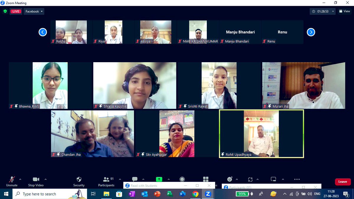 Dir_Education's tweet photo. Last day of vacations is winded up beautifully by Mentor Teachers of DoE under the able guidance of @PbpandeyB OsD, School Branch with a group of students &amp; teachers of SKV AyaNagar that was aired live to connect with a wider audience!
#ReadWithStudents 

https://t.co/xuTxXpu0AK https://t.co/YnaCZ8diLy
