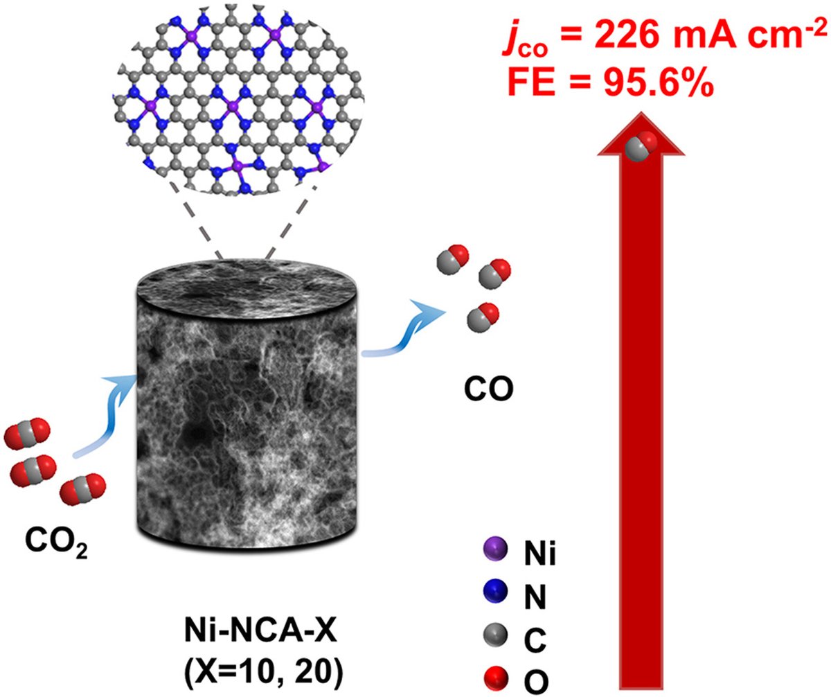 Research Paper: Ni single-atom sites supported on carbon aerogel for highly efficient electroreduction of carbon dioxide with industrial current densities
#Carbon aerogel #ZIF-8 #Single-atom catalyst #CO2 electrocatalysis #CO
See more: doi.org/10.1016/j.esci…