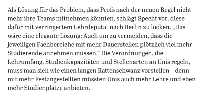 Jule Specht (@jule_specht) on Twitter photo Berlin will Vorreiter bei fairen Beschäftigungsbedingungen für Postdocs werden. Im <a href="/AGH_Berlin/">Abgeordnetenhaus von Berlin</a> haben wir diskutiert was bis zur Umsetzung zu tun ist. Eine Idee: Profs könnten Lehrdeputatsreduktion erhalten,wenn sie auf weisungsgebundene Postdocs verzichten
tagesspiegel.de/wissen/schwarz… Berlin will Vorreiter bei fairen Beschäftigungsbedingungen für Postdocs werden. Im <a href="/AGH_Berlin/">Abgeordnetenhaus von Berlin</a> haben wir diskutiert was bis zur Umsetzung zu tun ist. Eine Idee: Profs könnten Lehrdeputatsreduktion erhalten,wenn sie auf weisungsgebundene Postdocs verzichten
tagesspiegel.de/wissen/schwarz…
