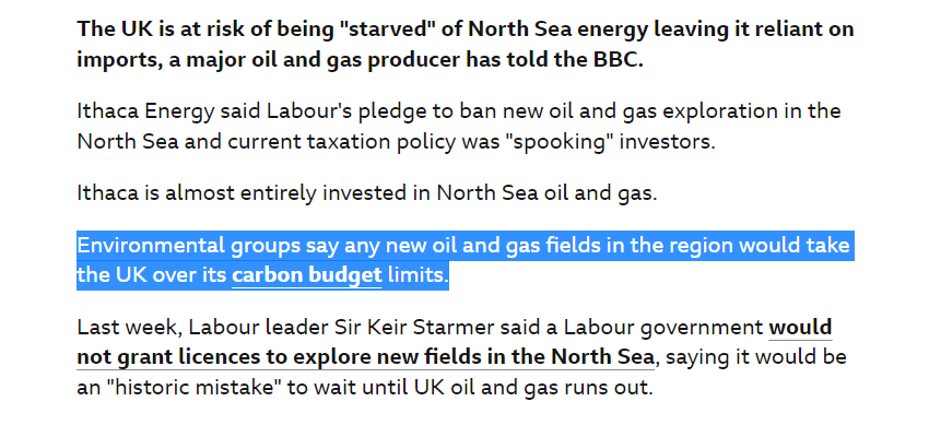 Rebecca Willis, Lancaster Uni (@bankfieldbecky) on Twitter photo This is terrible 'false balance' reporting from the BBC.
It is not just 'environmental groups' who say more oil & gas fields would take us over carbon targets.
It's <a href="/IPCC_CH/">IPCC</a>, <a href="/IEA/">International Energy Agency</a>, <a href="/theCCCuk/">Climate Change Committee</a> & the well-established scientific consensus.
For more...
1/2
bbc.co.uk/news/business-โฆ This is terrible 'false balance' reporting from the BBC.
It is not just 'environmental groups' who say more oil & gas fields would take us over carbon targets.
It's <a href="/IPCC_CH/">IPCC</a>, <a href="/IEA/">International Energy Agency</a>, <a href="/theCCCuk/">Climate Change Committee</a> & the well-established scientific consensus.
For more...
1/2
bbc.co.uk/news/business-โฆ