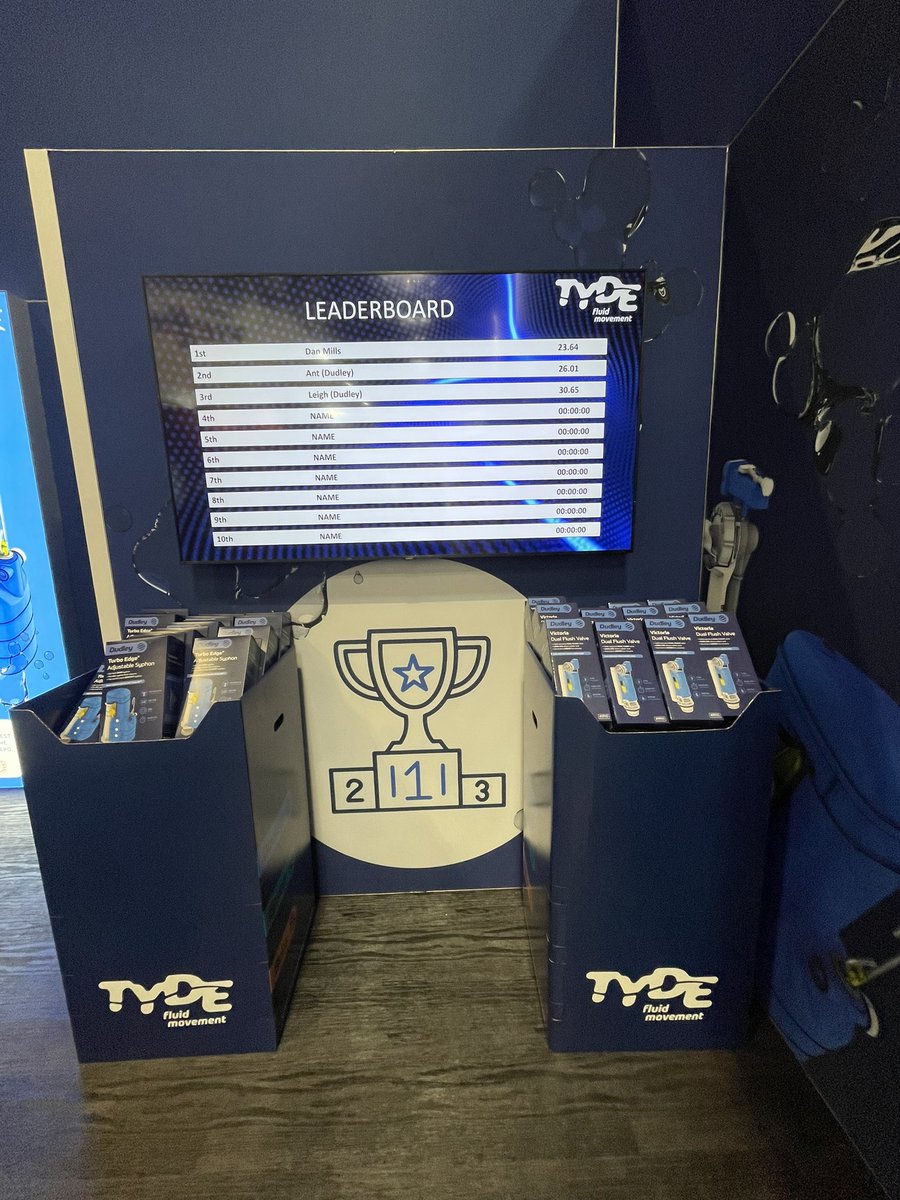 Join us on stand B32 for fun, games and prizes! See our quality product range. Can you top our leaderboard and win a Velocity Pro Gear Rogue Service Bag 😁 #plumbing #plumbers #products #installer #installershow #prizes #fun #games #win #quality