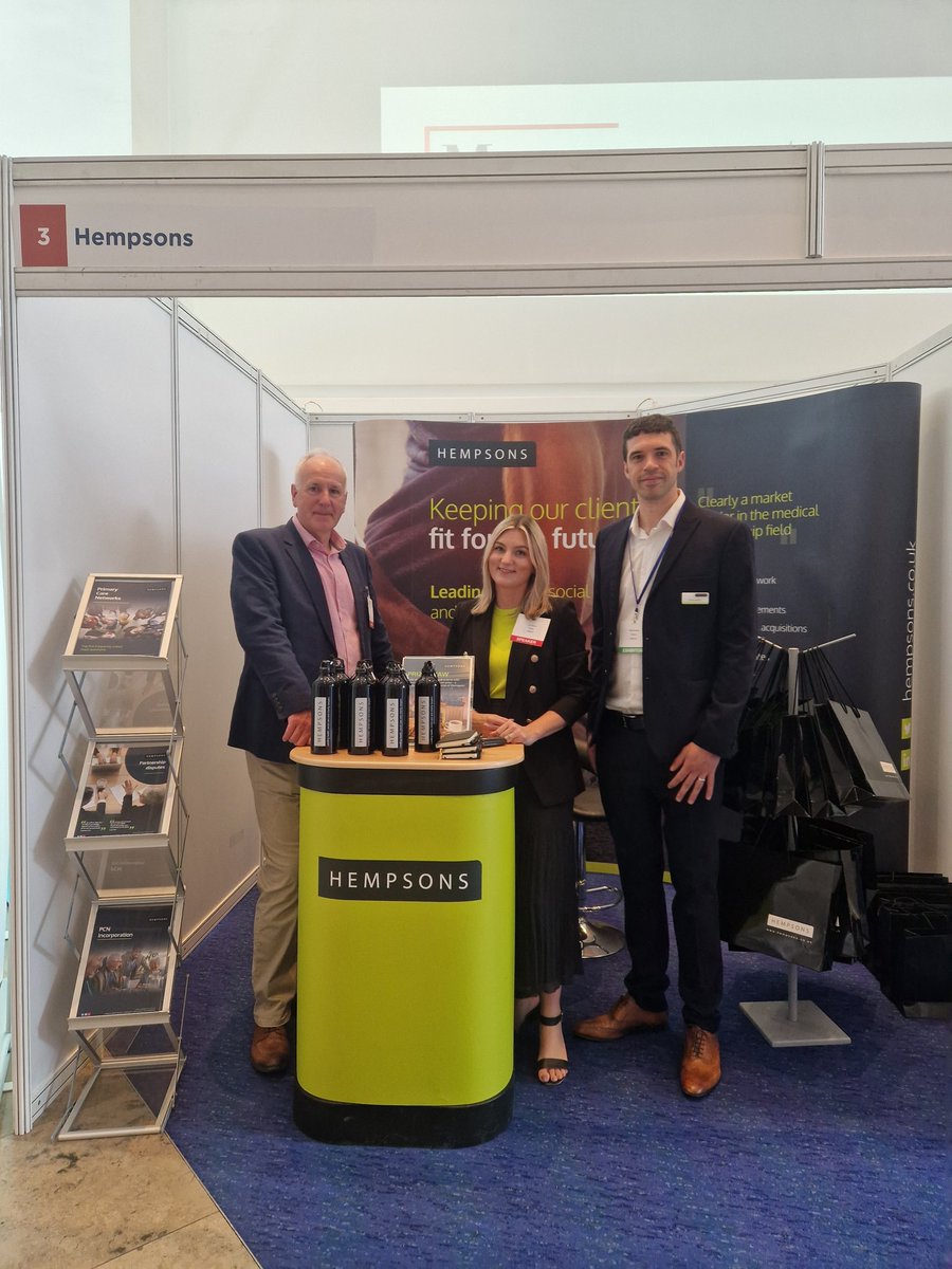 The @GPpracticeMGMT conference has begun and the team are ready to chat to you about all things #primarycare. Visit stand 3 to say hello and don't forget to enter our prize draw for a fabulous @Bettys hamper! #ManagementinPractice