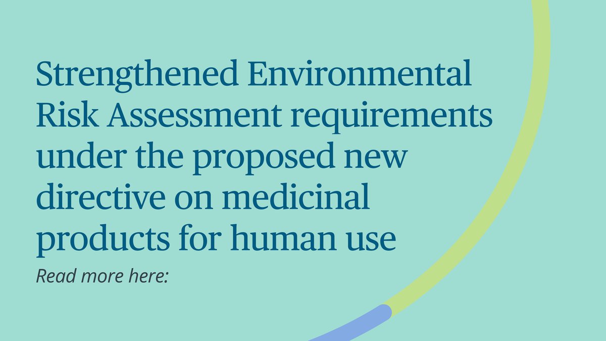 A new directive on medicinal products for human use has been proposed, strengthening the requirements for the environmental risk assessment (ERA) and extending the scope of the ERA to cover new protection goals. Click here to read more on BioTalk: 2bird.ly/3PpRjiW