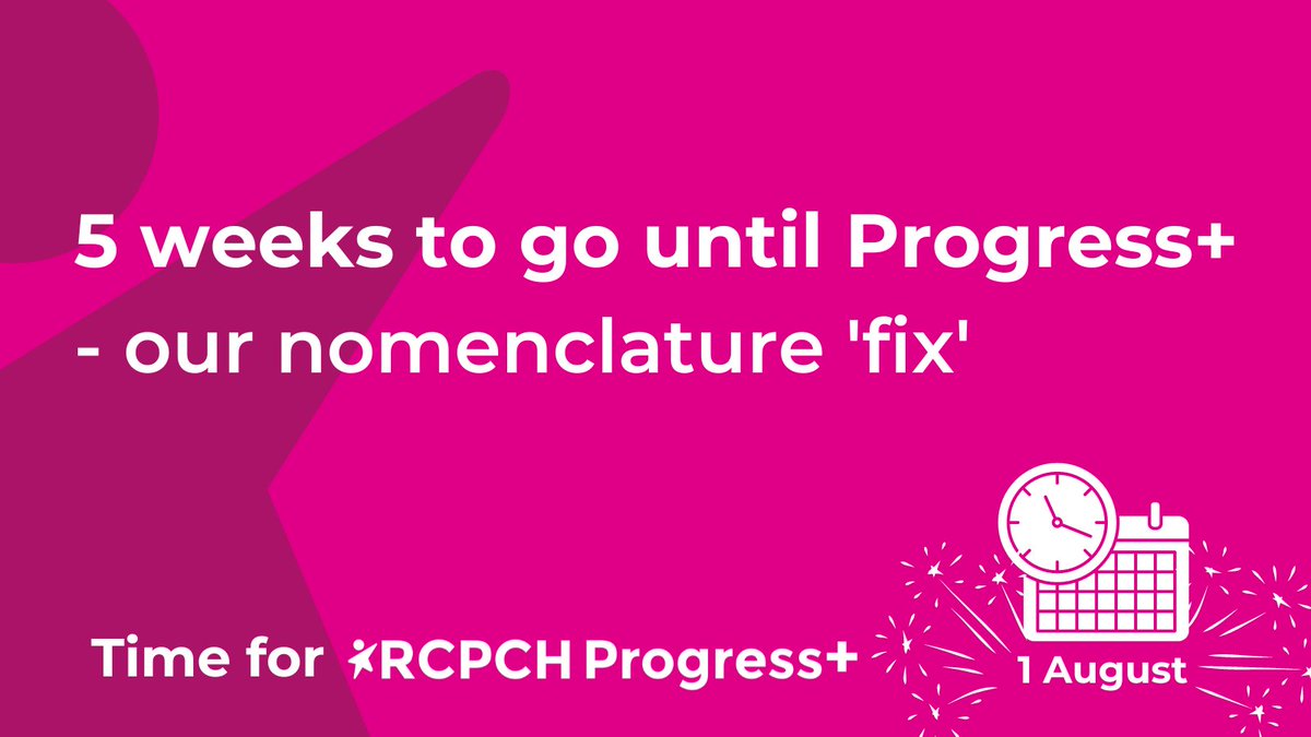 5 weeks to go to #RCPCHProgressPlus! 

As we move to the 7 year Progress+ pathway there'll be some changes in nomenclature. <a href="/cathrynchadwic1/">cathryn chadwick</a> explains how this works, including for trainees who  remain on the eight-year pathway: rcpch.ac.uk/news-events/ne…