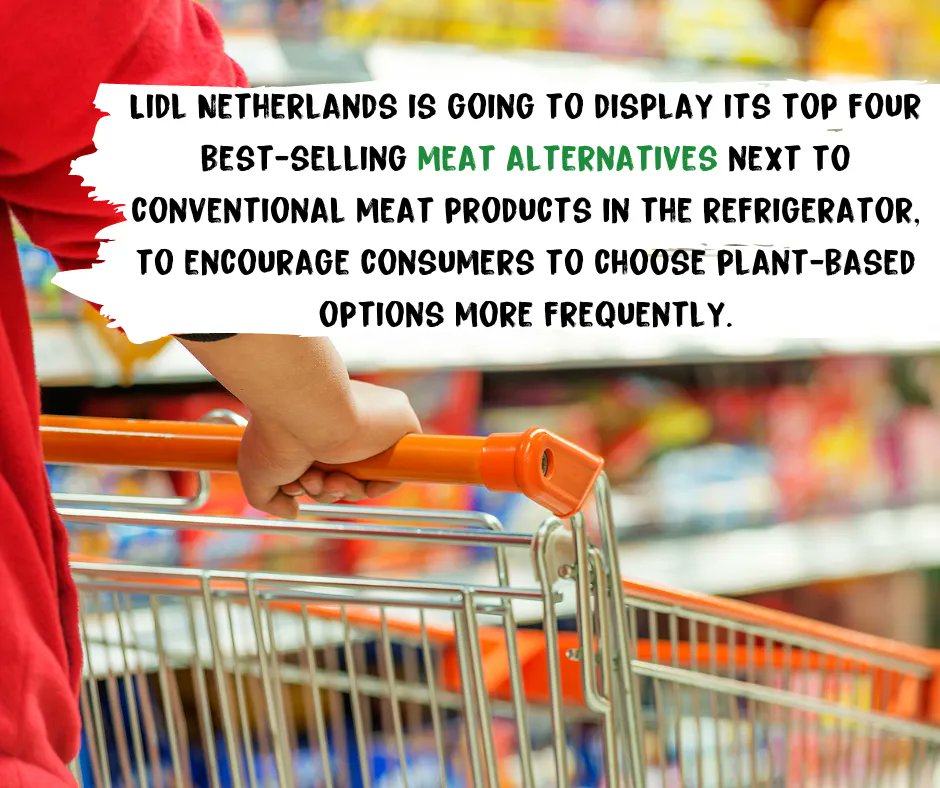Supermarket chain Lidl is planning to display its top four best-selling meat alternatives next to conventional meat products in the refrigerator. The trial will take place in the Netherlands, in a bid to encourage flexitarian consumers to choose vegan options more frequently.