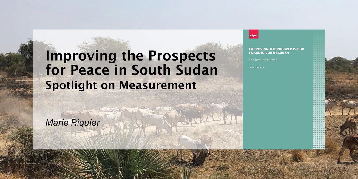 ‘For @WFP_SouthSudan to pursue its efforts further, it must be able to translate its peace ambition first into programming and then into monitoring, while also learning from its successes and mistakes’—This new SIPRI Report by @Marie__Riquier explores how @WFP can improve the…
