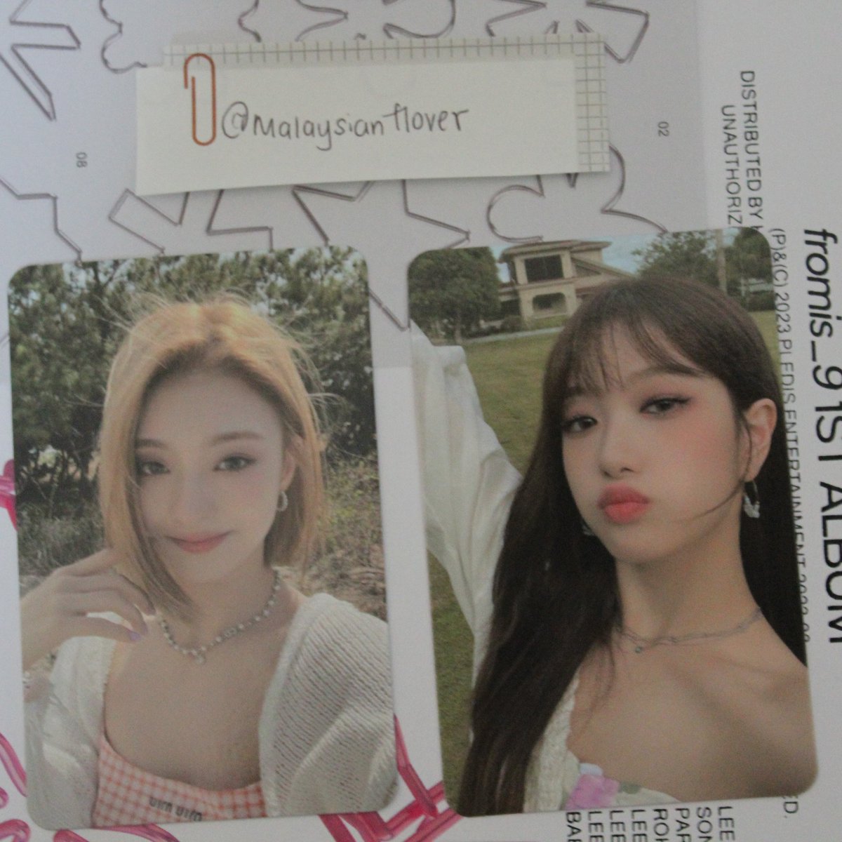 Malaysianflover's tweet photo. fromis_9 #FOMB album pc
- Seoyeon (RM15)
- Nagyung (RM15) https://t.co/wtnkjBSCqY