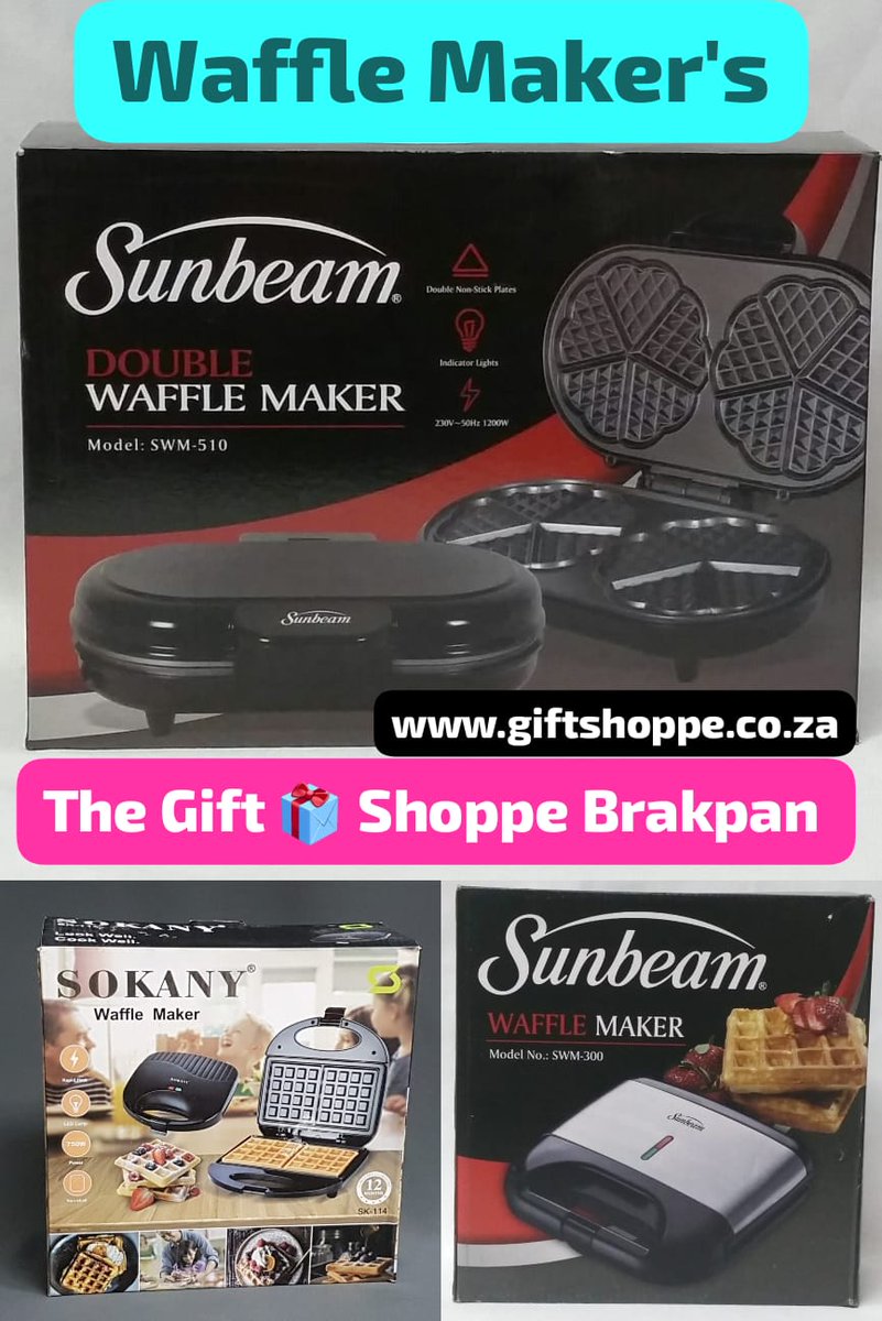 GiftShoppe786's tweet image. Waffle Maker

#waffles #wafflehouse #wafflemaker #wafflelover #wafflelove #thegiftshoppebrakpan #brakpan 

*The Gift 🎁 Shoppe Brakpan*
516 VOORTREKKER ROAD

*Shop online🛍️* giftshoppe.co.za

We are open and ready to serve you our loyal customers,thank you for your support