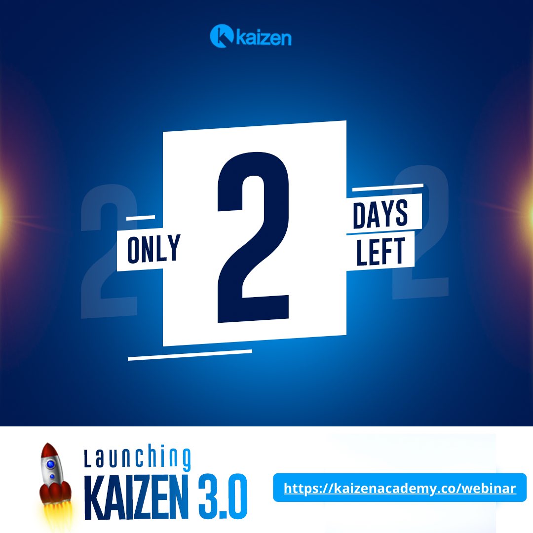 The African school of digital skills is set to launch in 2 days from now!

Want to know what we have for you?
Register to join our virtual launch 

kaizenacademy.co/webinar
