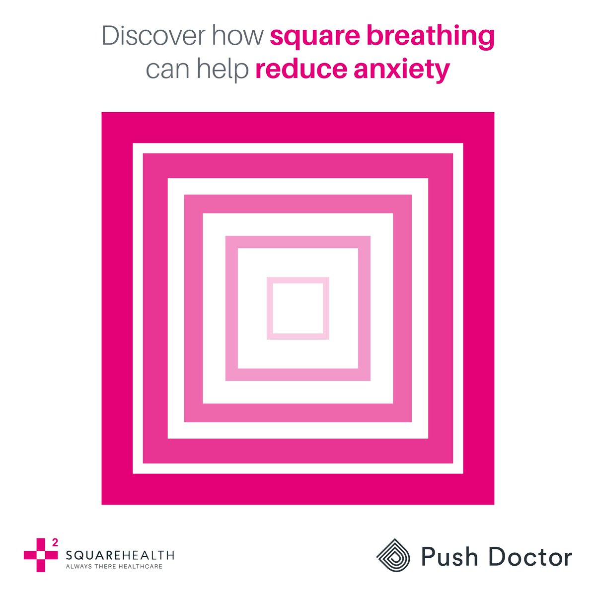 squarehealthltd's tweet photo. Did you know that breathing techniques can be a very effective tool for helping to control anxiety? Deep breathing sends a message to your brain to calm down &amp; relax. It's also free, simple, &amp; can be done anywhere, at any time, &amp; in any situation.▶ https://t.co/rJeiImrxk5 https://t.co/tTCr5bGr2T