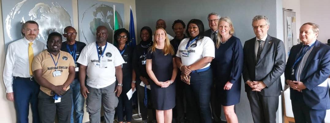 2023 Saful Elections: EU Ambassador together with other development partners had good meetings with @ECsalone and with @NewSierraLeone  . EMBs and civil society observers play an important role in promoting transparent electoral processes.