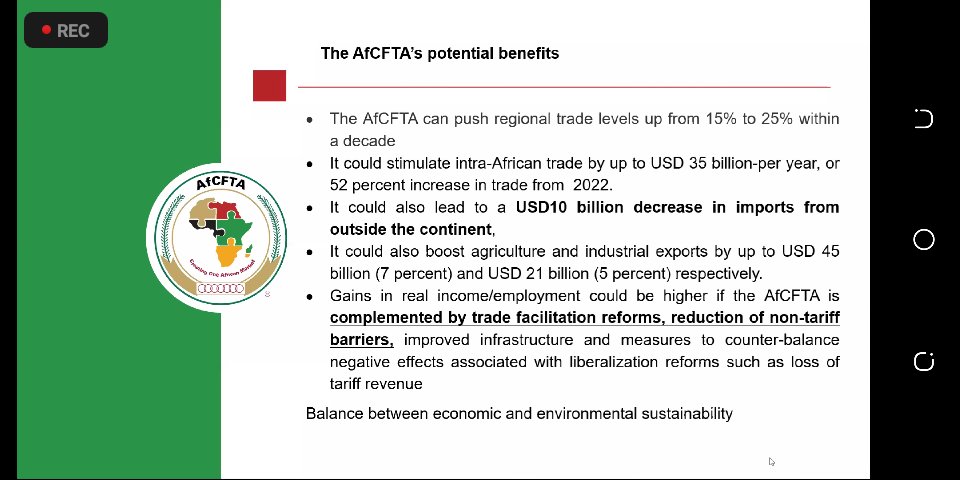 Untapped Potential and Benefits of #AFCFTA