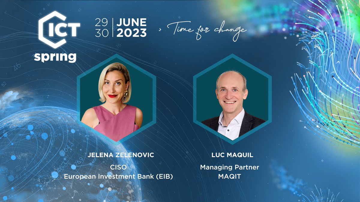 💥 MAQIT Managing Partner Luc Maquil and <a href="/EIB/">European Investment Bank</a> Senior Head &amp; CISO Jelena Zelenovic will be on stage at #ICTSpring for a Fireside Chat next June 30! They will share their views on 👉 "Cybersecurity - IT regulatory aspect" 🔐

Get your ticket now! ictspring.com/get-tickets/st…